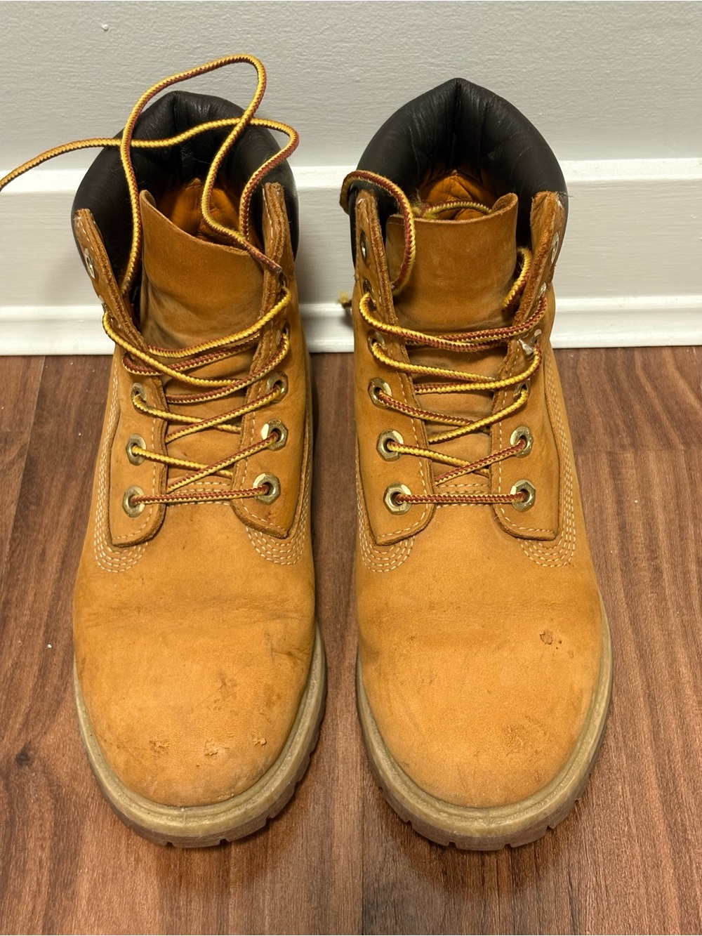 Women Men's Boots - Brown Lace-Up (Brand: Timberland)